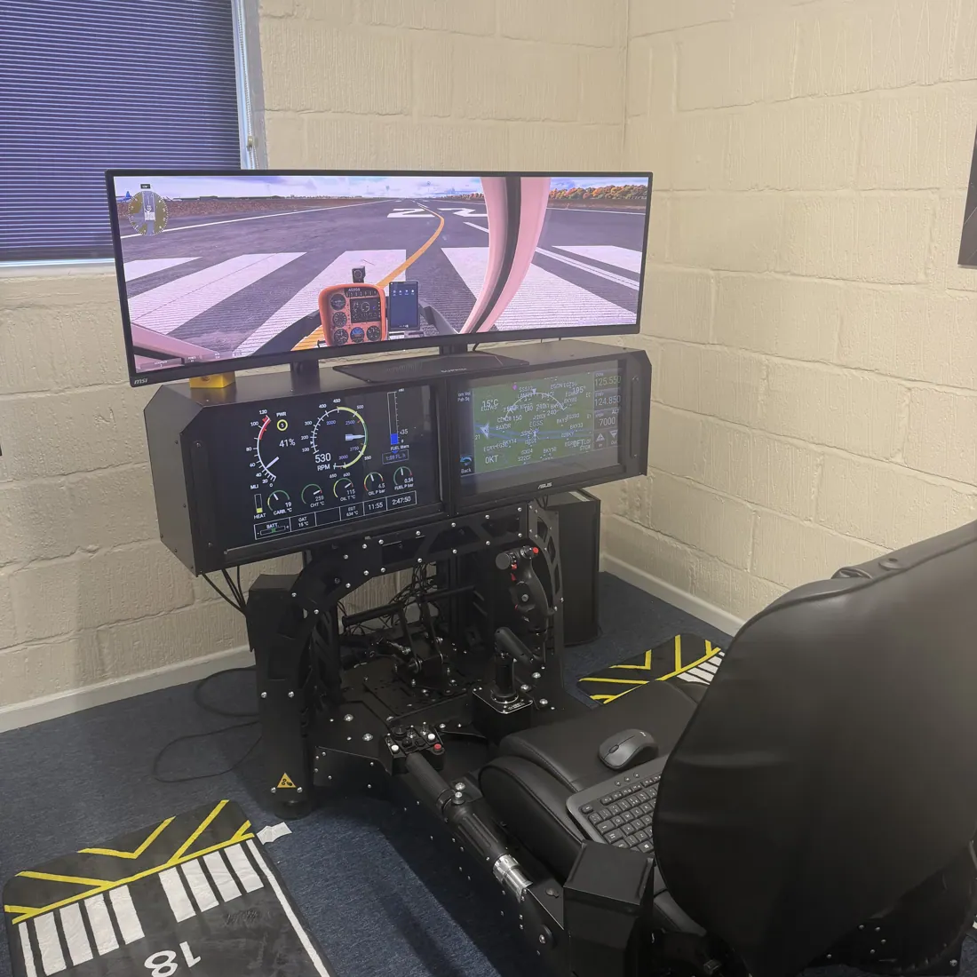 Biggin Hill flight simulator at Diss Simulator Centre