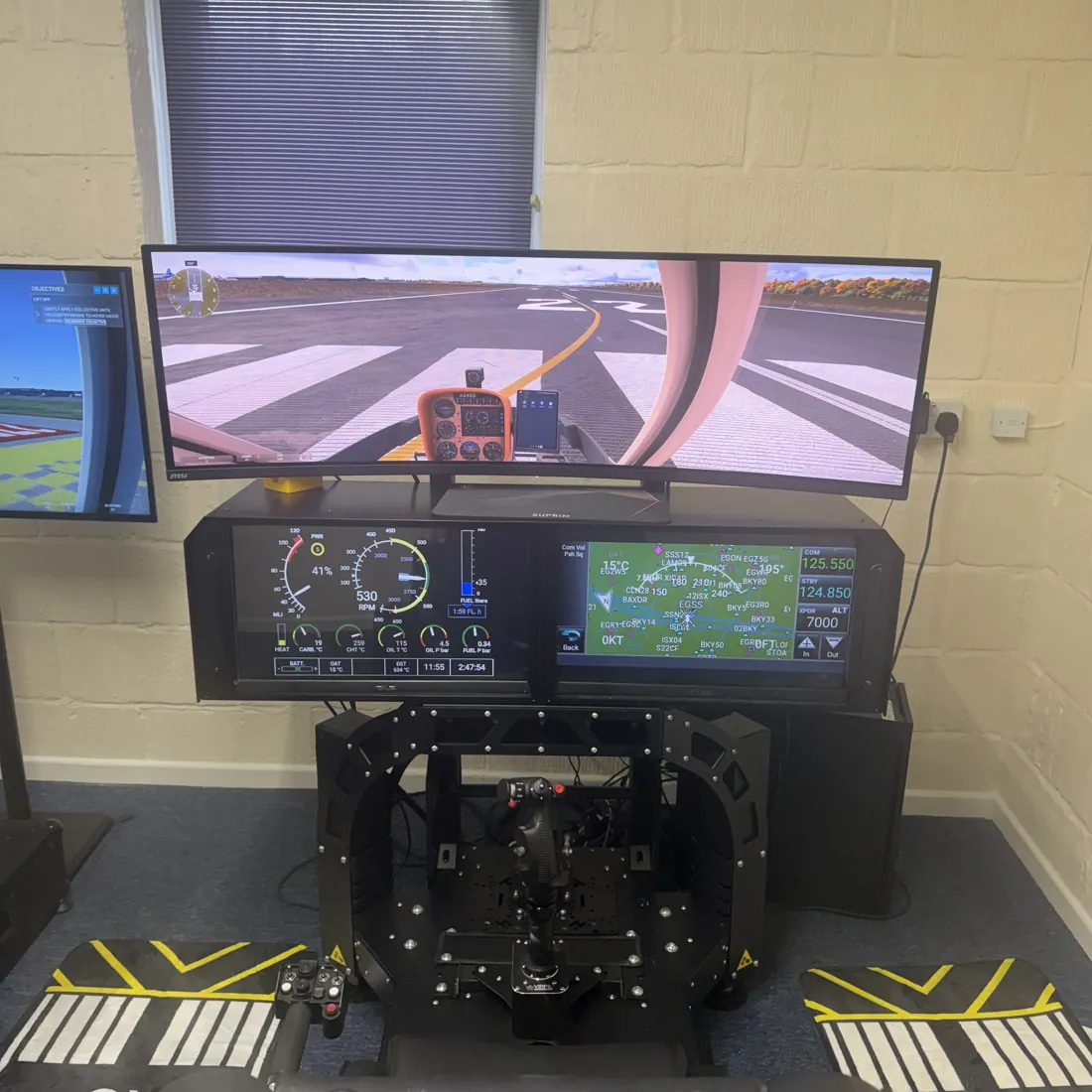 Biggin Hill flight simulator at Diss Simulator Centre