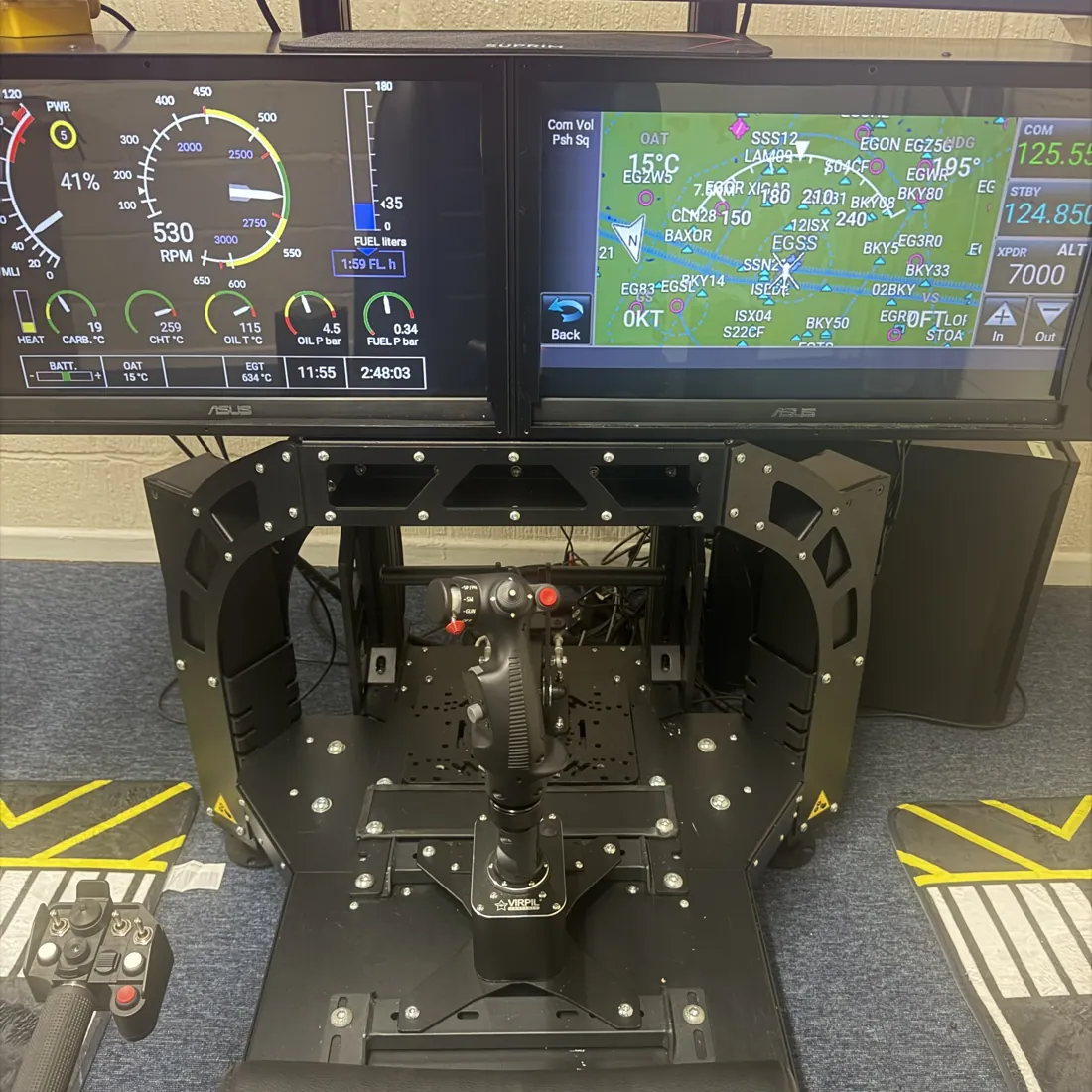 Biggin Hill flight simulator at Diss Simulator Centre