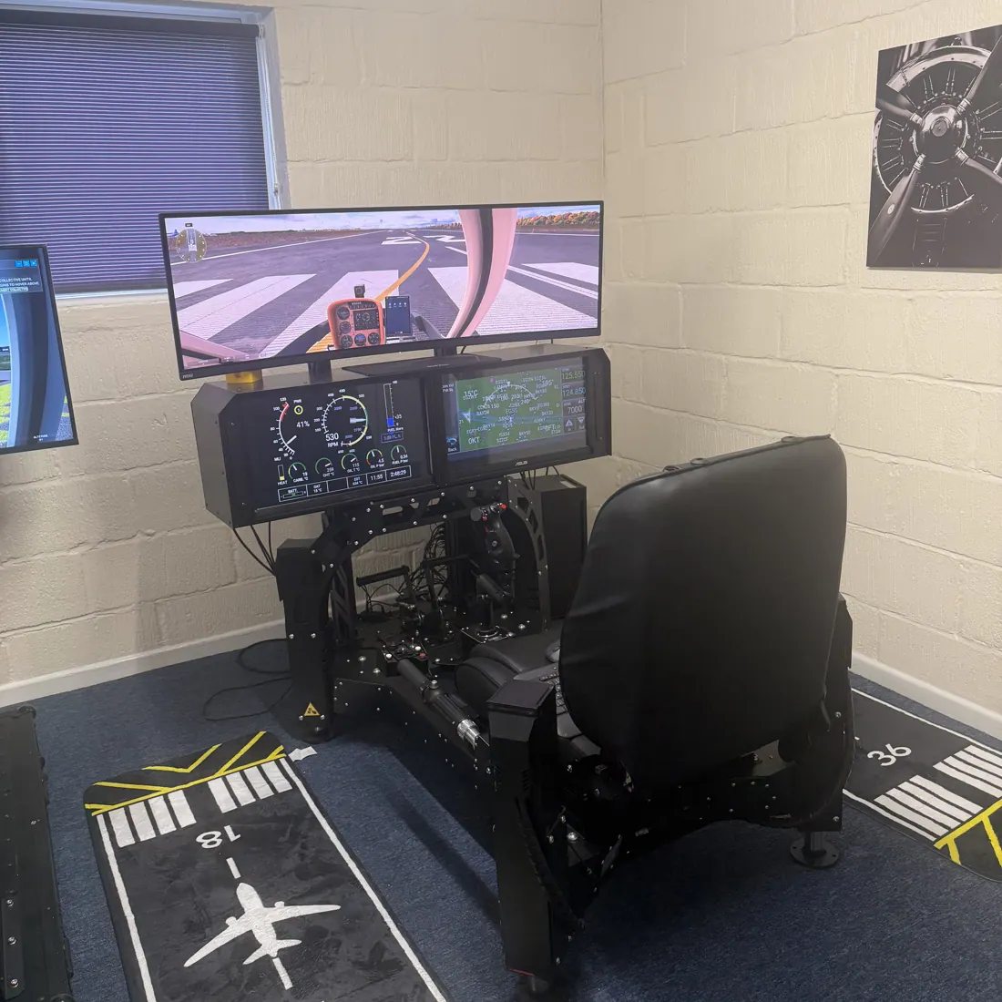 Biggin Hill flight simulator at Diss Simulator Centre