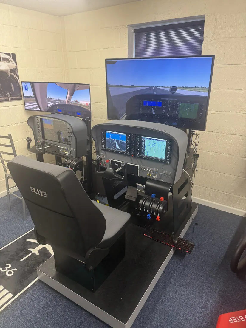 Elite 172 light-aircraft simulator at Diss Simulator Centre
