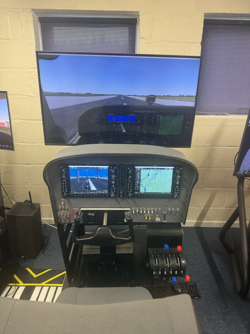 Elite 172 light-aircraft simulator at Diss Simulator Centre