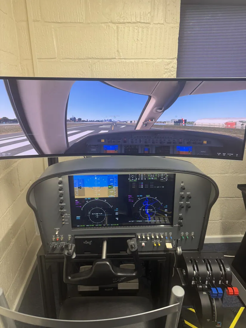 Additional flight simulator station at Diss Simulator Centre