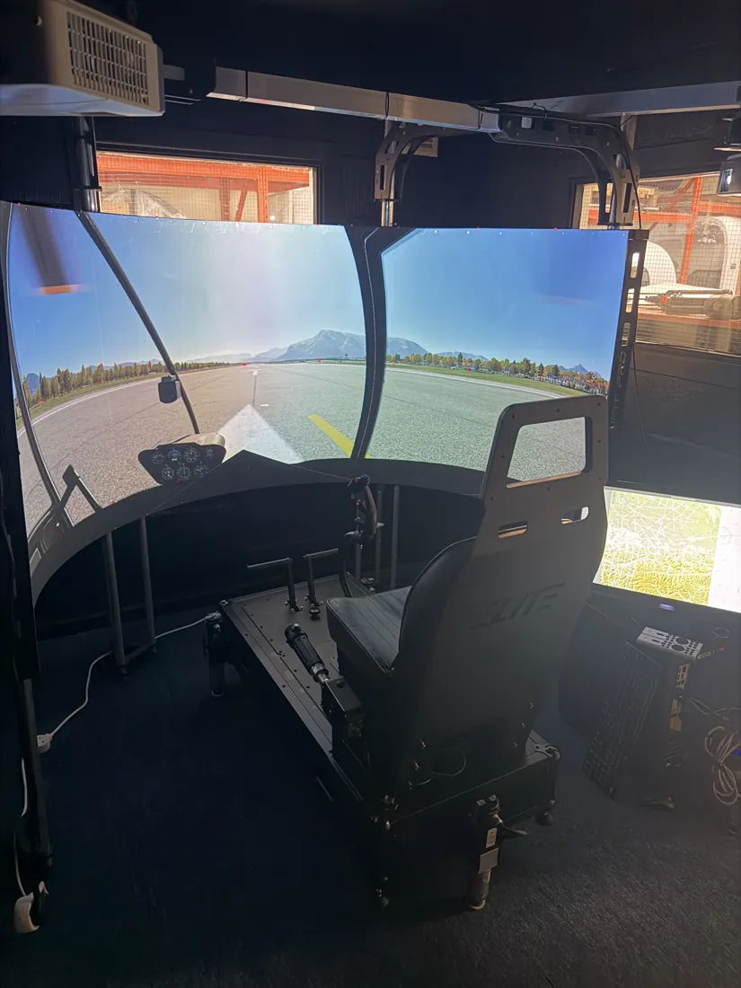 Immersive projection simulator at Diss Simulator Centre