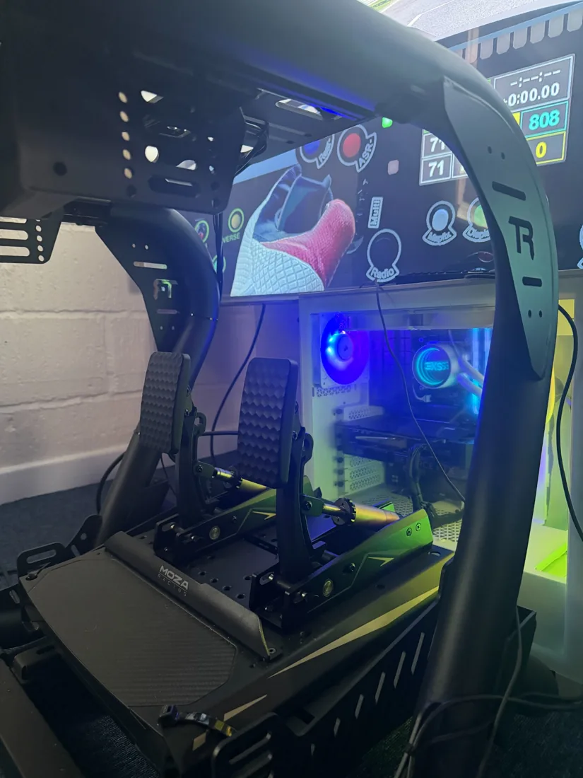 Motor racing simulator at Diss, view 5