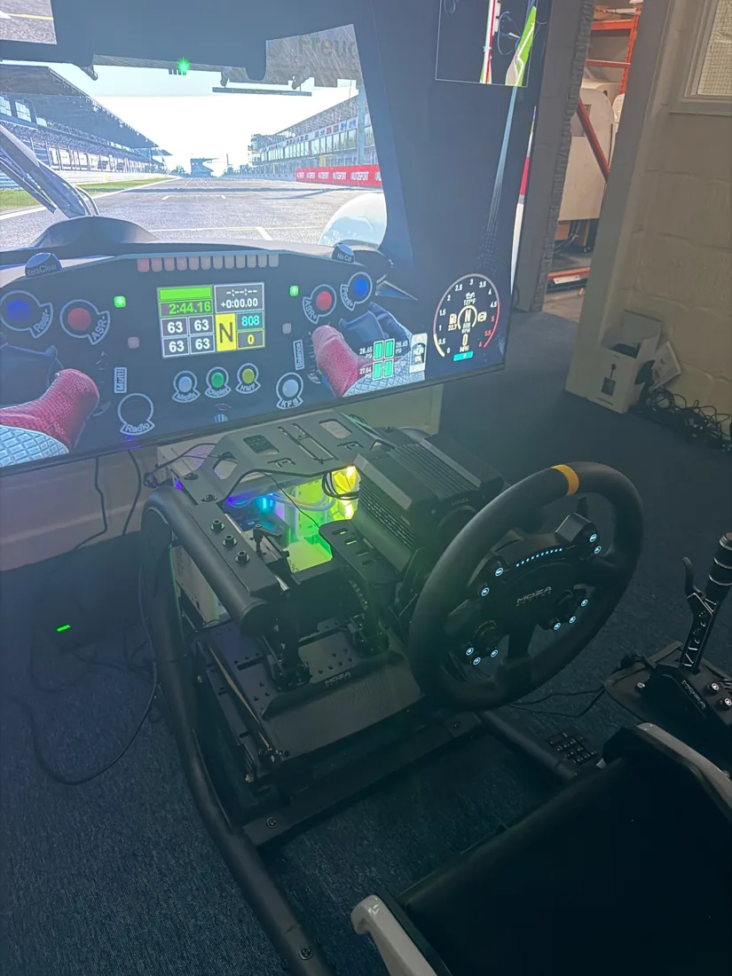 Motor racing simulator at Diss, view 7