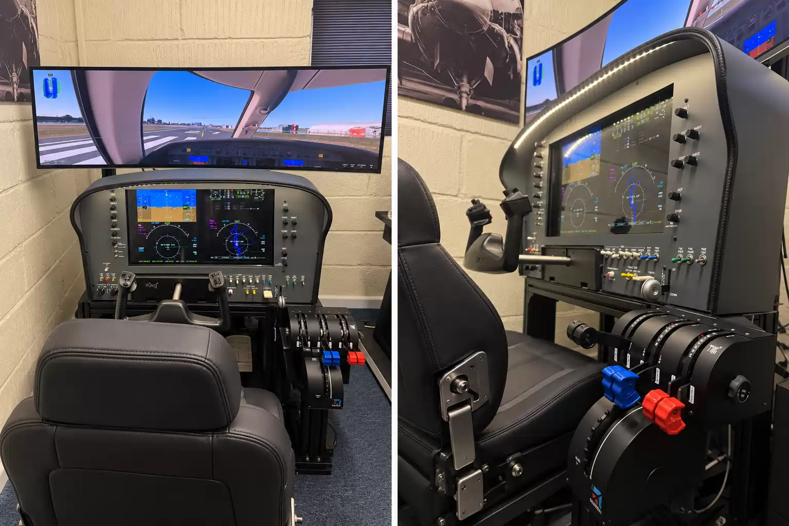 Solo Panel Flight Simulator at Diss Simulator Centre, view 2