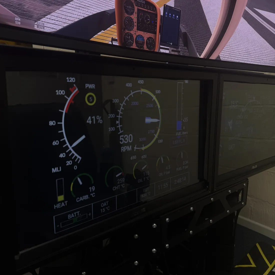 Biggin Hill flight simulator at Diss Simulator Centre