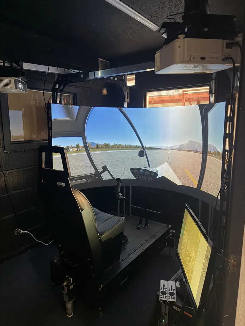 Immersive projection simulator at Diss Simulator Centre